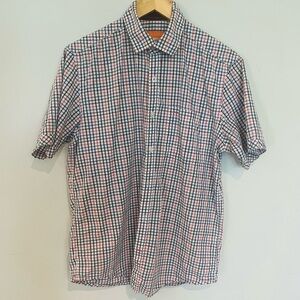 Scullers Men's Checkered Shirt - Red, Blue, White
